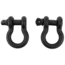 Fishbone Offroad Fishbone 0.75 in Universal D-Ring Shackle Set, Gloss Black, FB21039