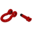 Fishbone Offroad Fishbone 0.75 in Universal D-Ring Shackle Set, Red, FB21038
