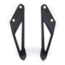 Fishbone Offroad Fishbone Hood Light Mount Brackets, Jeep Wrangler JK 2007 - 2018, Black Textured, FB21066