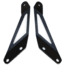 Fishbone Offroad Fishbone Hood Light Mount Brackets, Jeep Wrangler JK 2007 - 2018, Black Textured, FB21066
