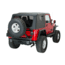 Fishbone Offroad Fishbone Rear Bumper w/Tire Carrier, Jeep Wrangler TJ /YJ 1987 - 2006, Black Textured, FB22017