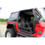Fishbone Offroad Front Tube Doors, Jeep Wrangler TJ 1997 - 2006, Black Textured, FB24077