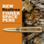 Fisher Space Pen .338 Caliber LAPUA Mag Brass Casing Space Pen with RealTree Logo, Raw Brass, 338-RT
