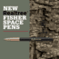 Fisher Space Pen Bullet Space Pen w/ RealTree Logo, Matte Black/Gold, 400BGFG-RT