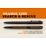 Fisher Space Pen Non-Reflective Search &amp; Rescue Cap-O-Matic Space Pen, Matte Black/Orange Line, M4BSROL