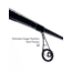 Fitzgerald Fishing Aqua Dream Inshore Series Spinning, Medium, Black, 7ft2in, FRAD72M