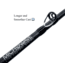 Fitzgerald Fishing Stunner HD Series Rods, Medium Heavy Casting, Black, 6ft8in, ST68MH