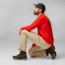 Fjallraven Abisko Day Hike Long Sleeve - Mens, Flame Orange, Extra Large, F12600214-214-XL