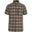 Fjallraven Abisko Hike Shirt Short Sleeve - Mens, Dark Navy/Buckwheat Brown, Large, F82268-555-232-L