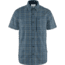 Fjallraven Abisko Hike Shirt Short Sleeve - Mens, Indigo Blue/Dark Navy, Large, F82268-534-555-L