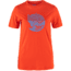 Fjallraven Abisko Wool Fox Short Sleeve - Womens, Flame Orange/Ultramarine, Extra Large, F84118-214-537-XL