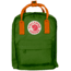 Fjallraven Kanken Backpack - Kid's-Leaf Green/Burnt Orange-7 L