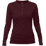 Fjallraven Lappland Merino Henley Long Sleeve -Womens, Dark Garnet, Large, F90189-356-L