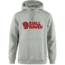 Fjallraven Logo Hoodie - Mens, Grey-Melange, Large, F84144-020-999-L