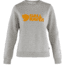 Fjallraven Logo Sweater - Womens, Grey-Melange, Extra Large, F84143-020-999-XL