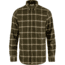 Fjallraven Ovik Comfort Flannel Shirt - Mens, Dark Olive-Sand Stone, Extra Small, F84132-633-195-XS