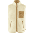 Fjallraven Vardag Pile Fleece Vest - Mens, Chalk White-Buckwheat Brown, Medium, F87073-113-232-M