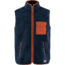 Fjallraven Vardag Pile Fleece Vest - Mens, Navy-Autumn Leaf, Medium, F87073-560-215-M