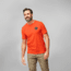 Fjallraven Walkith Nature T-Shirt - Mens, Flame Orange, Extra Large, F12600216-214-XL