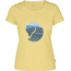 Fjallraven Watercolour Fox T-Shirt - Women's-Pale Yellow-Large