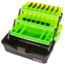 Flambeau 3 Tray Classic Tackle Box, Frost Green/Black, 6383FG