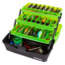 Flambeau 3 Tray Classic Tackle Box, Frost Green/Black, 6383FG