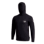 Florence Marine X Kahuku Airtex Long Sleeve Hooded Shirt, FMSS90081-BLK-XL