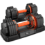 Flybird Fitness 55Lbs Adjustable Dumbbell Pair, Black/Orange, O-NSKFBDB55LB*2