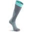 Fox River Carve Ultra-Lightweight Over-The-Calf Ski and Snowboard Sock - Womens, Grey/Turquoise, Small, 161470
