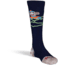 Fox River Monkey Ski, Monkey Do Lightweight Over-the-Calf Ski and Snowboard Sock - Kids, Navy, Large, 133718