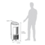 Frigidaire 2-in-1 Evaporative Air Cooler and Fan, Cools 250 sq ft, White, White, EC200WF