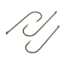Gamakatsu 0 Aberdeen Hook, Needle Point, Long Shank, Light Wire, Ringed Eye, Bronze, Size 1, 10 per Pack, 9108, Bronze, 1, 09110