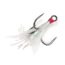 Gamakatsu Feathered Treble MH, Size 1, White/Tinsel, 417210-WT