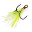 Gamakatsu Feathered Treble MH, size 6, Chartreuse/Tinsel, 417207-CT