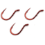 Gamakatsu Single Egg Red 12, 10 Hooks P/P 04304