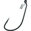 Gamakatsu Superline Worm Hook with Spring Lock, Needle Point, Extra WIde Gap, Ringed Eye, NS Black, Size 4/0, 3 per Pack, 296414