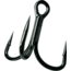 Gamakatsu Treble Hook, Needle Point, 2X Short Shank Extra Wide Gap, Magic Eye, NS Black, Size 6, 6 per Pack, 317407