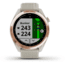 Garmin Approach S42 GPS Smartwatch, Rose Gold with Light Sand Band, 010-02572-12