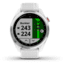 Garmin Approach S42 GPS Smartwatch, Stainless Steel with White Band, 010-02572-11
