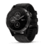 Garmin Fenix 5 Plus, GPS Watch, Carbon Gray DLC Titanium with Black Silicone Band, 010-01988-20