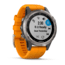 Garmin Fenix 5 Plus, Sapphire, GPS Watch, NA, Ti/Solar Flare Orange 010-01988-04