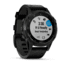 Garmin Fenix 5 Plus, Sapphire, Leather, GPS Watch, NA, Black/Black 010-01988-06