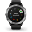 Garmin Fenix 6 Multisport GPS Smartwatch, Silver w/Black Band, 010-02158-00