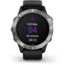 Garmin Fenix 6 Multisport GPS Smartwatch, Silver w/Black Band, 010-02158-00