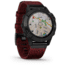 Garmin Fenix 6 Sapphire Multisport Fitness Watch, Black DLC w/Red Nylon Band, 010-02158-16