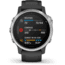 Garmin Fenix 6S Premium Multisport GPS Smartwatch, Silver w/Black Band, 010-02159-01