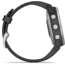 Garmin Fenix 6S Premium Multisport GPS Smartwatch, Silver w/Black Band, 010-02159-01