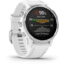 Garmin Fenix 6S Premium Multisport GPS Smartwatch, Silver w/White Band, 010-02159-00