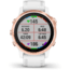 Garmin Fenix 6S Pro Multisport GPS Smartwatch, Rose Gold w/White Band, 010-02159-10
