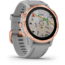 Garmin Fenix 6S Sapphire Multisport GPS Smartwatch, Rose Gold w/Gray Band, 010-02159-20